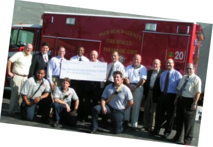Donation to Palm Beach Fire Rescue